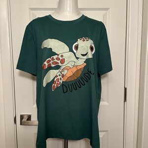 Green Turtle “Duuuude!” Graphic Tee